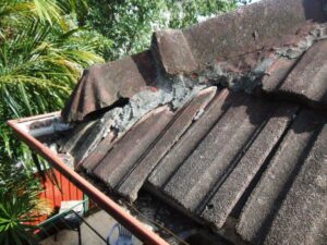 Damaged roofs can cause water damage