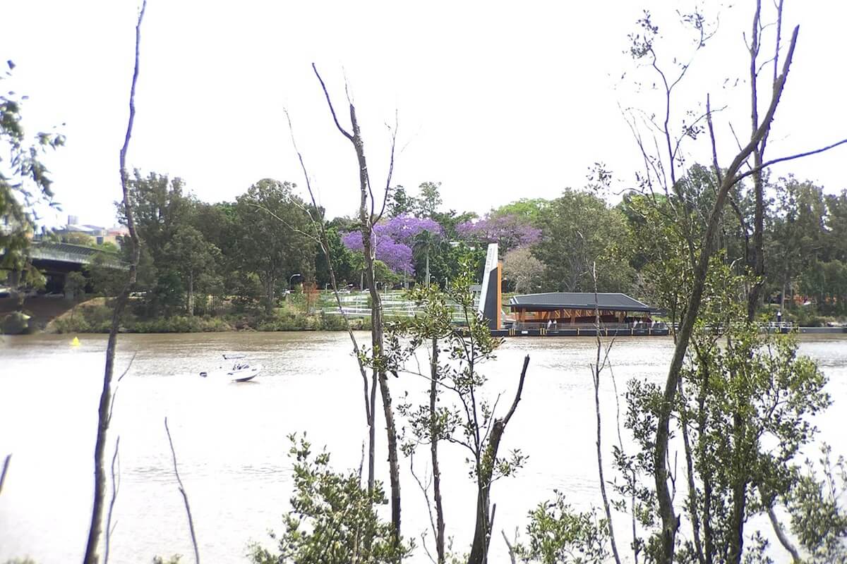 UQ Ferry Terminal from Dutton Park, Brisbane Qld