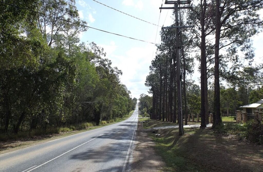 Park Ridge Road, in suburb of Park Ridge Queensland