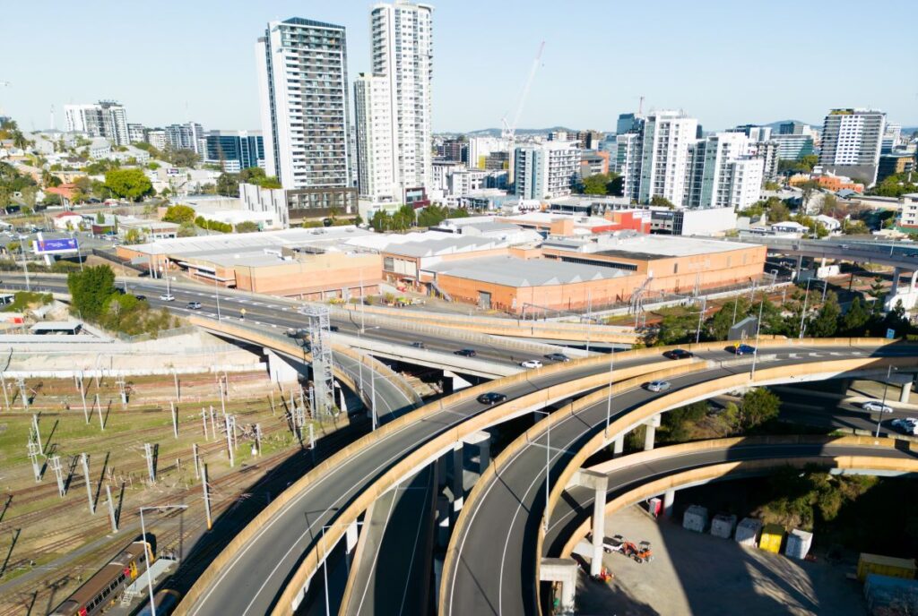 Bowen Hills Interchange - public transport and apartment living close to Brisbane city.