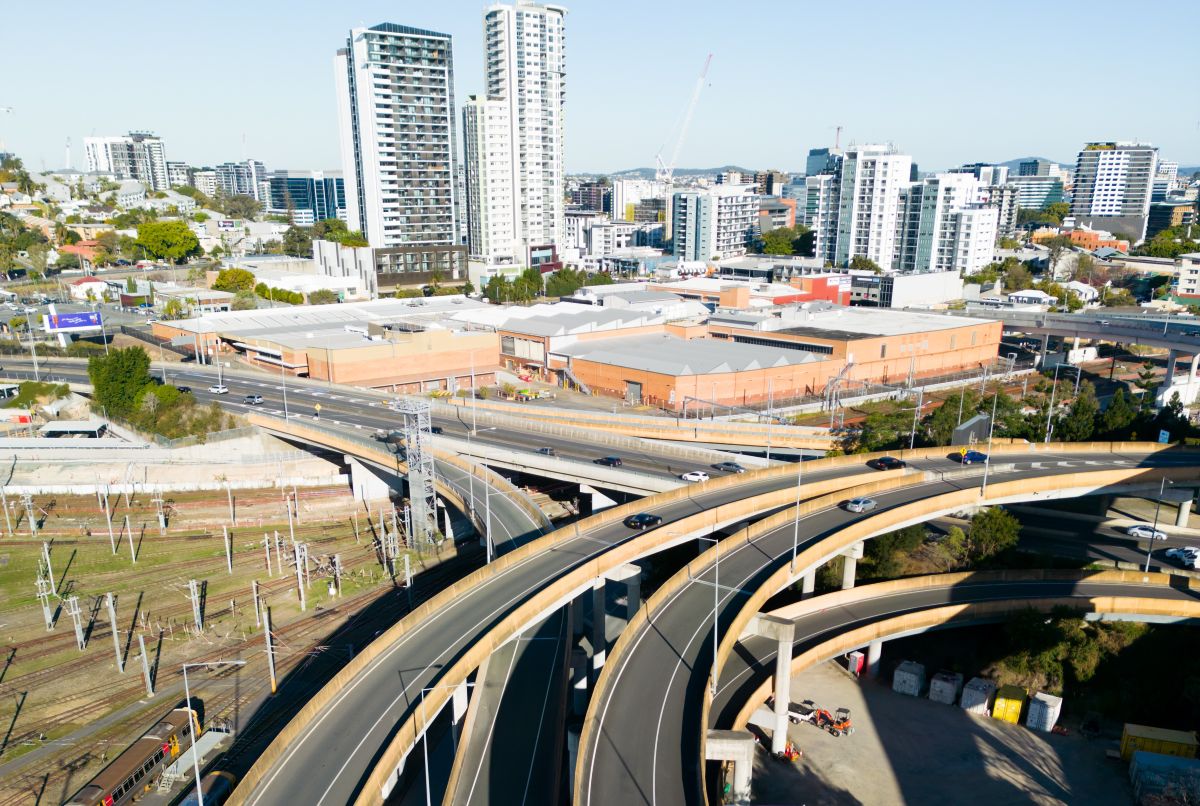 Bowen Hills Interchange - public transport and apartment living close to Brisbane city.